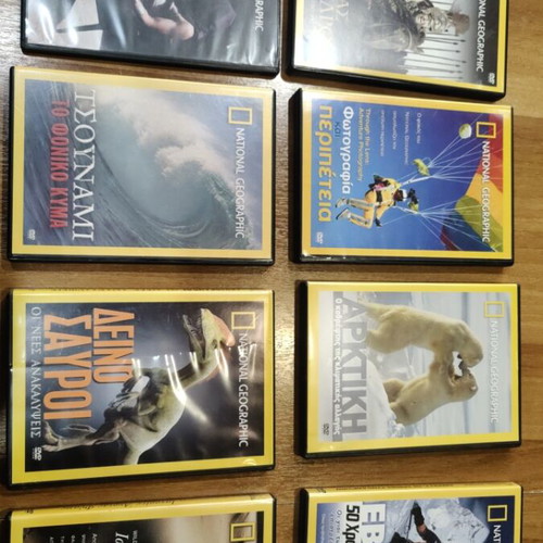 National Geographic collectible DVDs like new, pack of 8