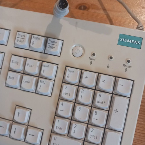 Siemens KBPC P2 Vintage Keyboard used, PS/2, QWERTZ Layout