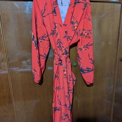 Poeta wrap dress size M/L, like new, red