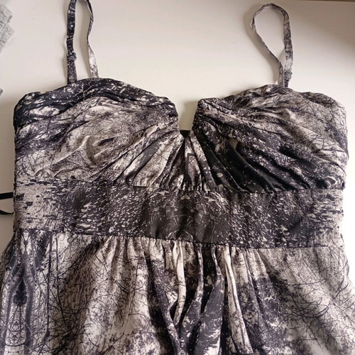 Ted Baker maxi dress like new, size S/M, gray with removable strap