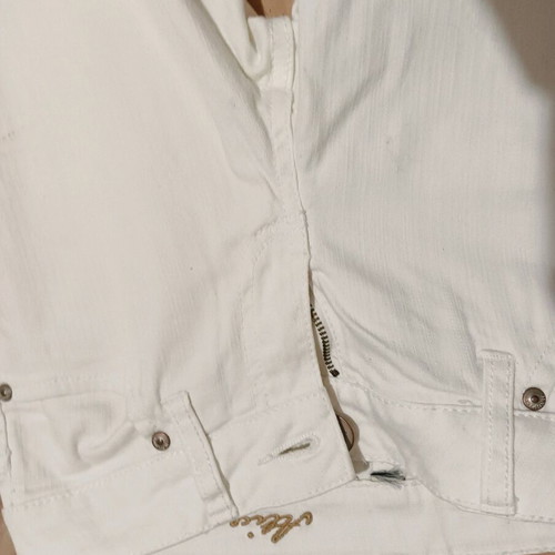 Mango pants used, white, small ankle length