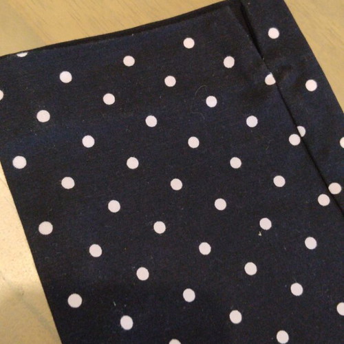Stradivarius polka dot pants size M like new, dark blue and white