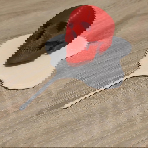 Red skull melting διακοσμητικό Halloween από πλαστικό PLA