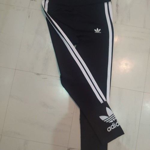 Adidas leggings black like new, size M (fits S), 3/4 length