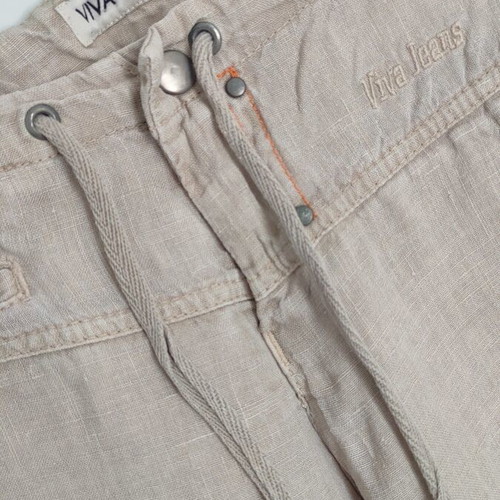 Linen pants Viva beige size S like new