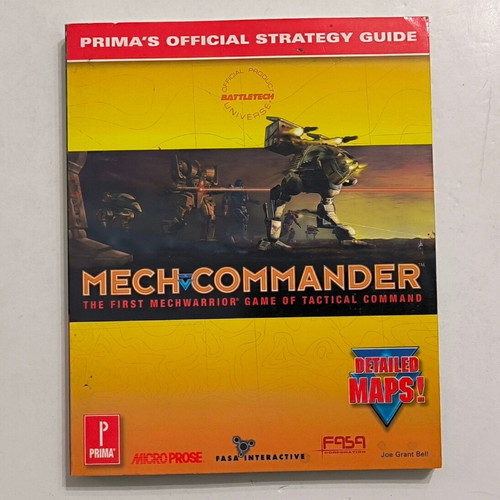 Strategy Guide Mech Commander like new, in English