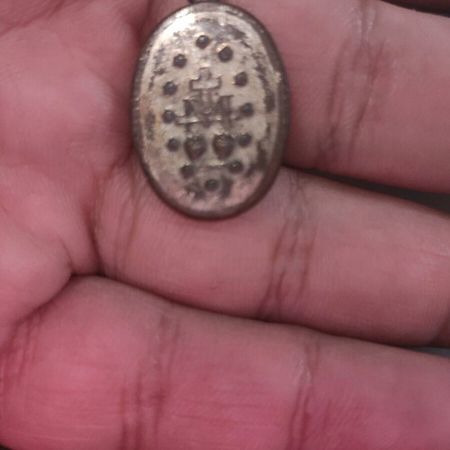 Religious medal Virgin Mary 1830 used
