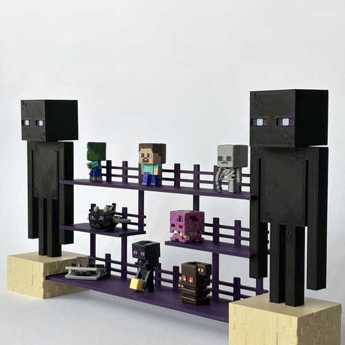 Minecraft Enderman Kinder Joy figure display stand
