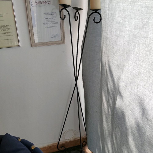 Metal candle holder used