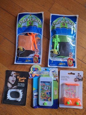 Vintage style toys new, sealed on cards