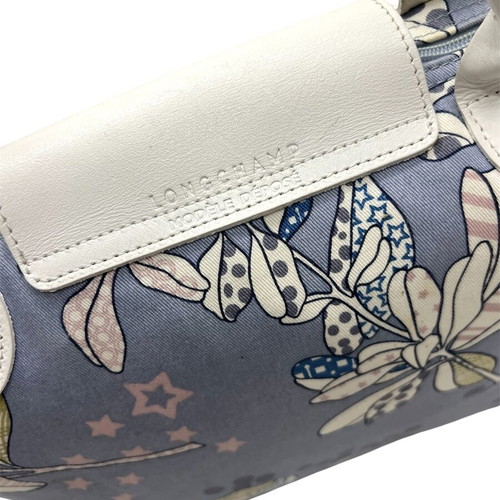 Longchamp Pliage shoulder bag floral pattern used