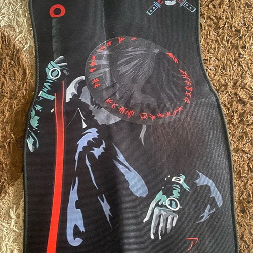 Car mats new, pack of 4 with samurai design