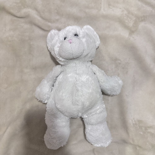 White stuffed bear toy plushie like new, 10-20cm