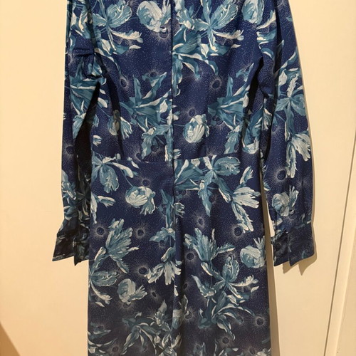 Vintage Jean Pierre dress size L like new, white and blue