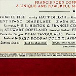  *** Ο ΑΤΑΙΡΙΑΣΤΟΣ- RUMPLE FISH. ORIGINAL αφίσες κινηματογράφου 1983 ***