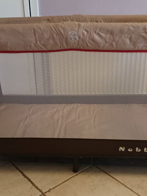 BebeStars Nobby aluminum playpen like new, 2-level with mosquito net