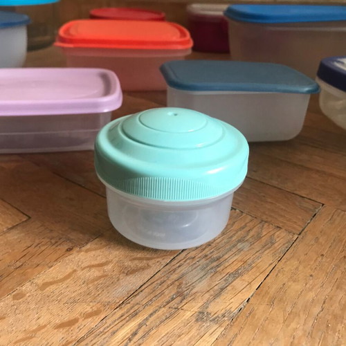 Tupperware used, pack of 11, 2 glass, various retro sizes