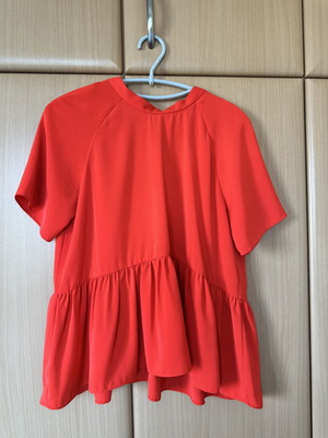 Envii women's blouse Holiday Red size M like new