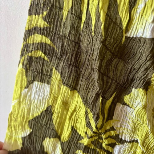 Floral dress used, green shades, one size