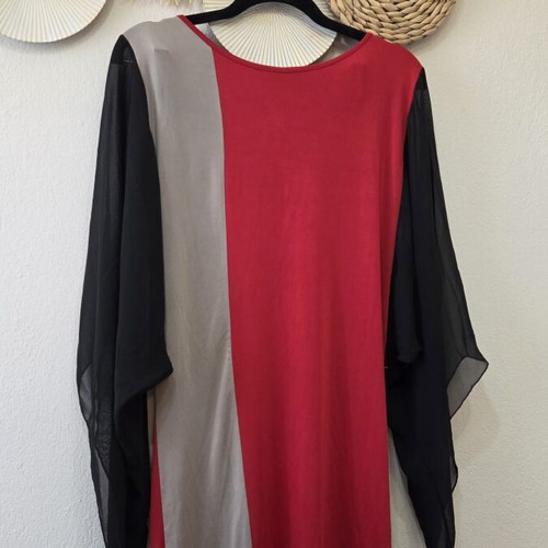 Blouse dress L with unique sleeves, new