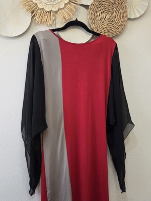 Blouse dress L with unique sleeves, new