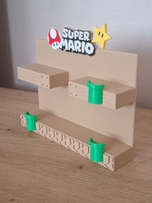 Super Mario Kinder Joy Collector stand new, 3D printed plastic PLA