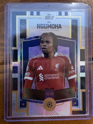 Topps Gold 2025-2026 Rio Ngumoha Rookie Card 16/50 Future Stars