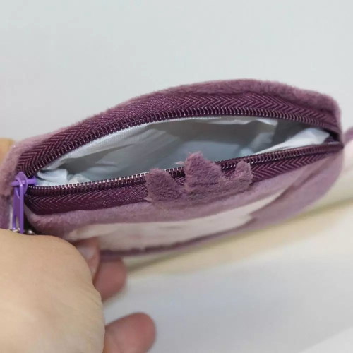 Children's wallet animal purple new