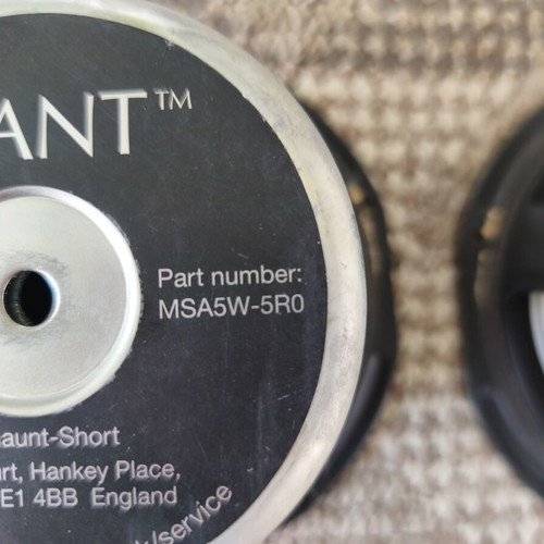 Mordaunt-Short Avant MSA5W-5R0 speakers used, 5.25 inch aluminum cone