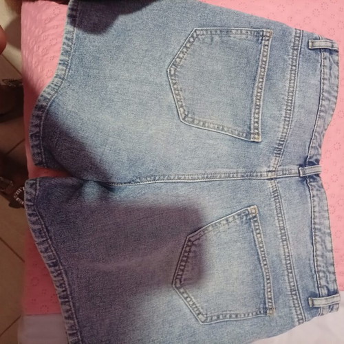 Only denim shorts medium used, blue