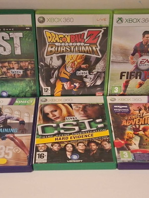 Πακέτο παιχνιδιών Xbox 360 με Lost, Dragon Ball Z Burst Limit, CSI Hard Evidence, Kinect Adventures, FIFA 15, Kinect Training