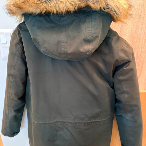 Wrangler men's warm jacket used, green, removable inner part with down filling