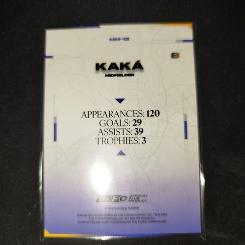 Kaka Topps card excellent condition