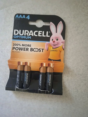 Duracell AAA batteries new