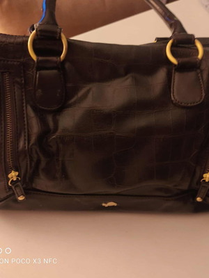 Τσάντα χειρός Carpisa καφέ μεταχειρισμένη