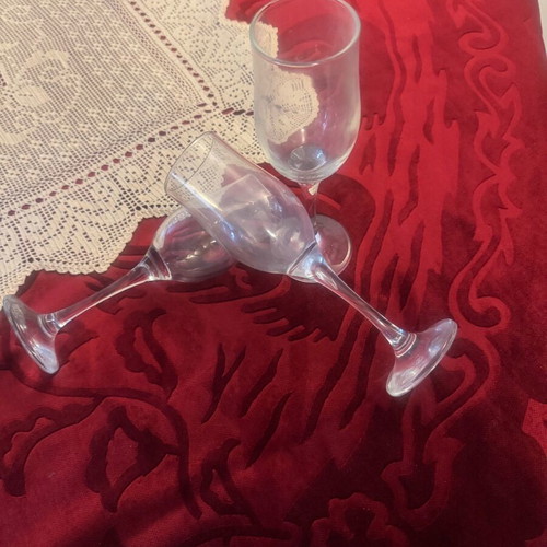 Vintage champagne glasses like new, set of 3