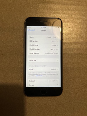 iPhone 8 64GB like new, black, iOS 16.7.10
