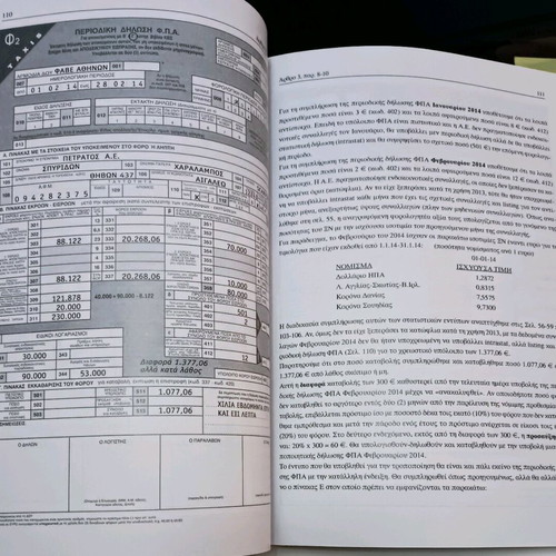 Tax Transaction Representation Code (KΦΑΣ) used book