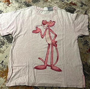 Zara Tshirt with pink panther 9y 134cm