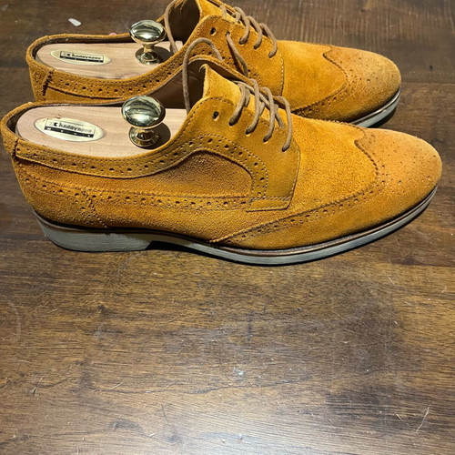 Derbys used spring shoes in tan color