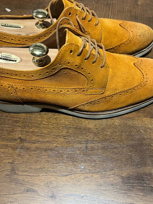 Derbys used spring shoes in tan color