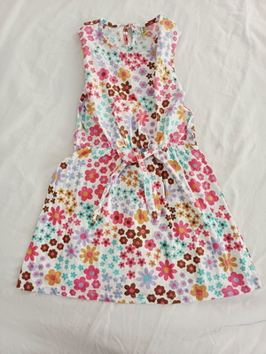 Girls' floral dress, summer, age 6