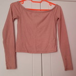 Long-sleeve blouse pink size S like new