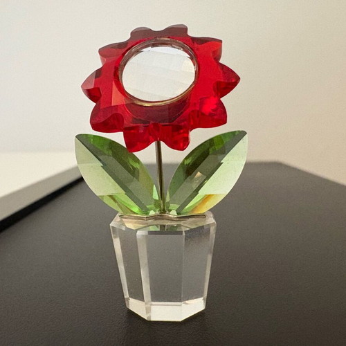Swarovski Decorative Happy Flower - Sunflower Red like new