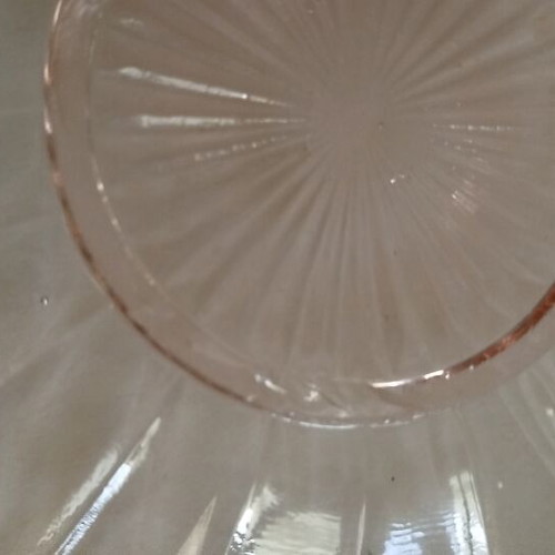 Vintage Depression Glass Dessert Plates Set of 8 like new