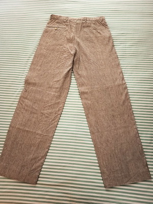 French Connection men's pants like new, striped cotton linen blend