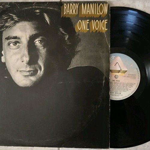 Barry Manilow One Voice vinyl record used, visibly worn sleeve