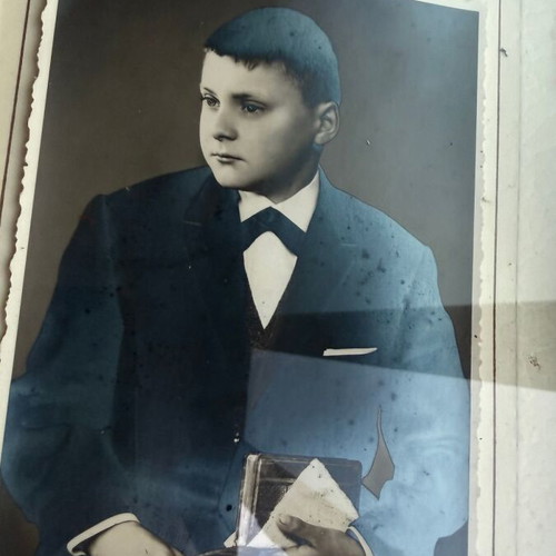 Set of 3 Vintage Photo Frames with Original Portrait Photographs