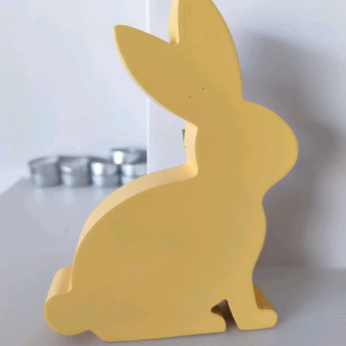 Decorative wooden rabbit like new