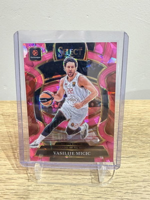 Vasilije Micic Select EuroLeague Pink Prizm 25/25 card new